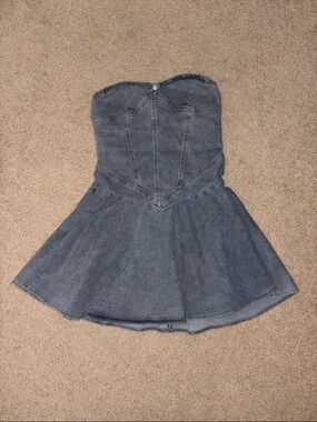 Strapless Denim Corset Dress